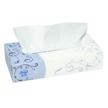 Angel Soft ps Facial Tissue | 1-Ply, 7.6 X 8.8 Inch | Blowout Medical Supplies