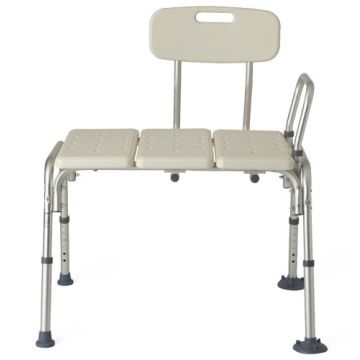 Guardian Transfer Bench with Back - Safe and Stable Tub Transfer Aid