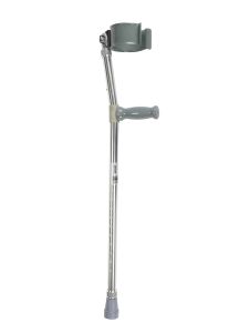 Bariatric Steel Forearm Crutch with Ergonomic Arm Cuffs and Extra Large Tips