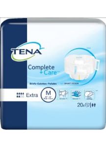 TENA Brief Adult Incontinent Complete + Care Moderate Absorbency