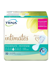 TENA Intimates Moderate Thin Pads Long
