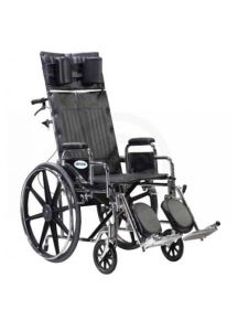 Sentra Bariatric Full Reclining Dual Axle Wheelchair 22 Inch