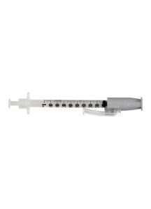 1 mL Tuberculin Syringe with Needle SafetyGlide Sliding Safety Needle