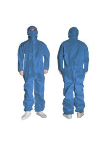 Disposable Non-Sterile Coverall Protective Suit with Hood by Cypress