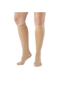 Ames Walker Knee High Compression Stocking, Open Toe