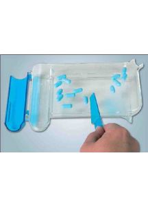 Clear Plastic Pill Counting Tray