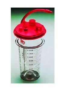 Medi-Vac CRD Suction Liner - 65651-510, 1000 mL Disposable with Snap-On Lid and Shut-Off Valve