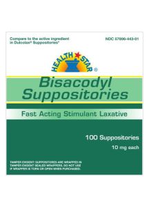 Bisacodyl Laxative Suppositories 