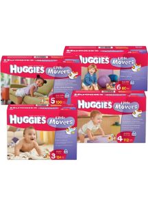 Huggies Little Movers Tab Closure Baby Diaper Heavy Absorbency Size 6 - 40766