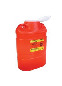 8.2 Quart Red BD Sharps Container with Regular Funnel Entry 305490