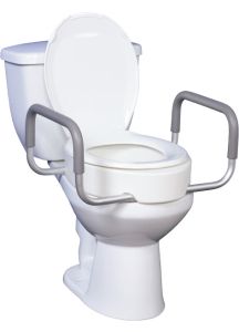 Premium Toilet Seat Riser with Removable Arms