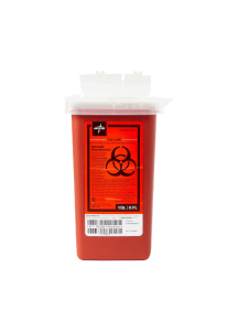 Medline Sharps Container Biohazard 1 quart container
