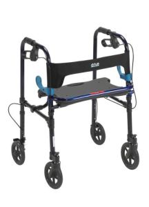 Clever-Lite Walker with Flip-Up Seat 23-27.5" (10243) - Lightweight Mobility Aid from Drive Medical