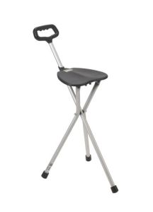 Cane Seat Folding ADJUSTABLE HEIGHT Deluxe Lightweight
