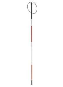 Folding Blind Cane Deluxe with Wrist Strap