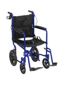 Expedition Lightweight Transport Chair with Flat Free Wheels by Drive