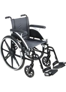 Lightweight Wheelchair Viper 14" Size, Black 13-1/2 to 15-1/2 Inch - L414DDA-ELR