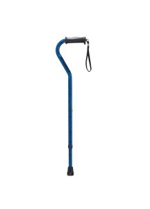Offset Cane with Adjustable Height and Gel Hand Grip