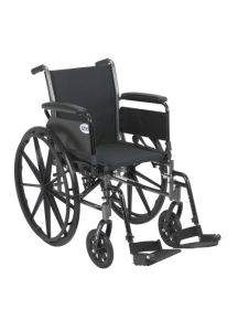 Cruiser III Light Weight Wheelchair with Flip Back Arm and Foot Rigging