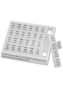 Large Weekly Medication Planner Pill Holder