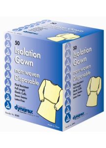 Dynarex Disposable Elastic Cuff Isolation Gown