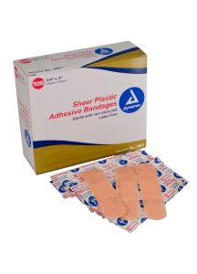 Sheer Plastic Adhesive Bandages
