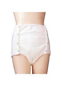 Prevail Cotton Snap Pants for Incontinence with Soft Cloth Fabric