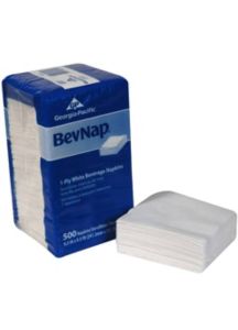 BevNap Beverage Napkin 4-3/4 W X 4-3/4 L Inch (Folded) - 96019