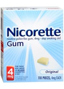 Nicorette Stop Smoking Aid - 4mg Original Gum - 110 per Box