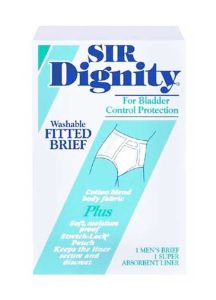 Sir Dignity Fitted Brief Light Absorbency