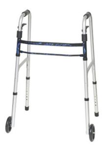 Invacare Dual Release Walker with Fixed Wheels - Lightweight and User-Friendly