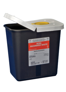 2 Gallon Black SharpSafety Waste Container with Snap Cap 8602RC