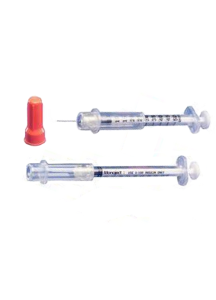 MONOJECT Insulin Safety Syringe with Needle