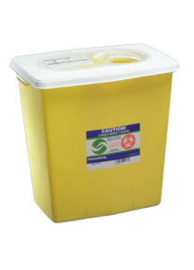 12 Gallon Yellow SharpSafety Chemotherapy Container with Slide Lid 8934