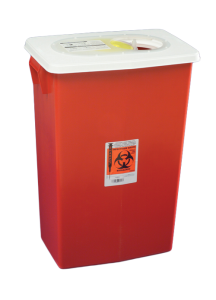 12 Gallon Red SharpSafety Sharps Container with Gasketed Slide Lid 8936SA