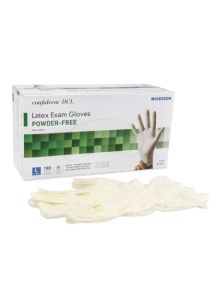 Confiderm Latex Exam Glove Smooth Ivory Powder Free - NonSterile