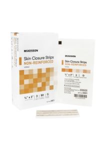 McKesson Skin Closure Strips, Non-Reinforced 1/4 x 3 Inch (3001)