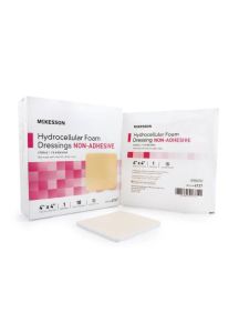 Meckesson 4737 Non-Adhesive Hydrocelluar Foam Dressing 4 x 4 Inch - Sterile