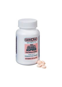 McKesson Brand Chewable Aspirin 81mg Tablets - 36 Count Bottle