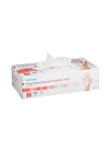 McKesson Clear Vinyl Smooth Exam Gloves - Powder-Free and Latex-Free