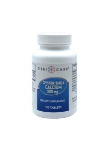 Geri-Care Oyster Shell Calcium Supplement 500 mg Strength