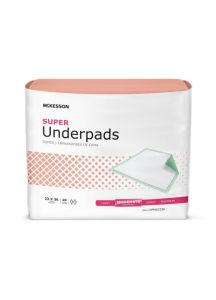 McKesson Super Disposable Underpad - Moderate Absorbency