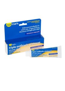sunmark Triple Antibiotic Ointment with Bacitracin | 1 oz Tube