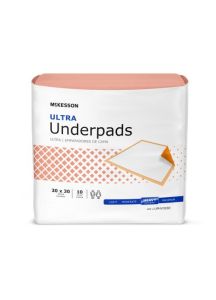McKesson Ultra Disposable Underpads - Heavy Absorbency (36 x 36 inch) Pack of 10
