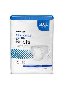 McKesson Ultra Plus Bariatric Briefs Heavy Absorbency - Soft and Comfortable for Unisex Use