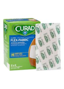 CURAD Fabric Adhesive Bandages, Latex Free Sterile