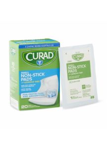 Medline CURAD Sterile Nonstick Pads with Adhesive Tabs