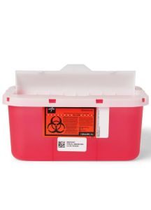 Medline 1-Gallon Biohazard Patient Room Sharps Container