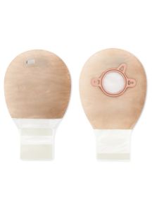 Beige New Image Two-Piece Drainable Mini Ostomy Pouch with 1 3/4" flange opening