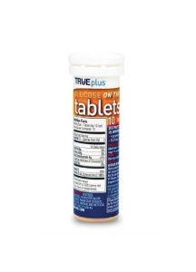 TRUEplus Glucose Tablets - Convenient Travel Bottle